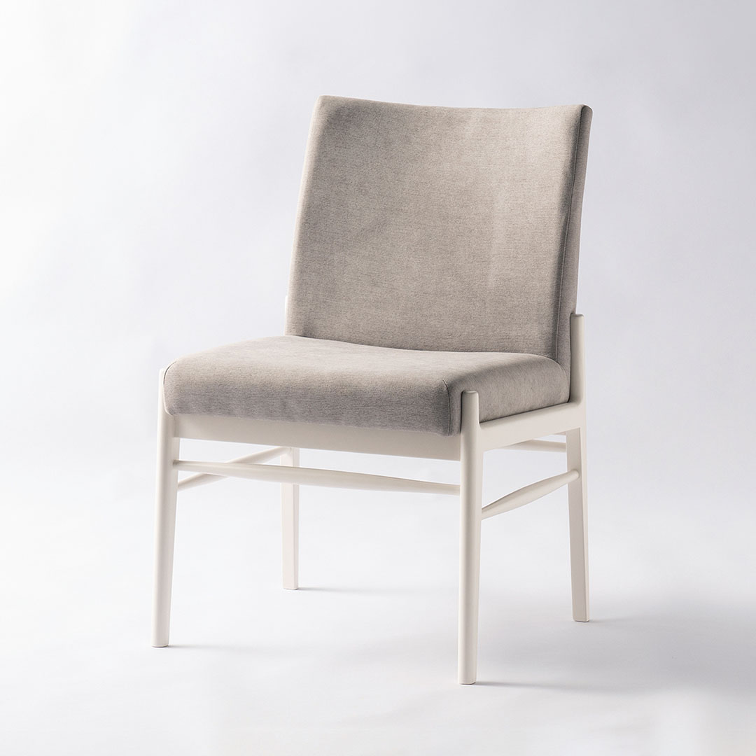 綾野製作所 ダイニングチェア 4脚 椅子AYANO DINING CHAIR 綾野製作所 ダイニングチェア ブラック 張地ファブリック W530