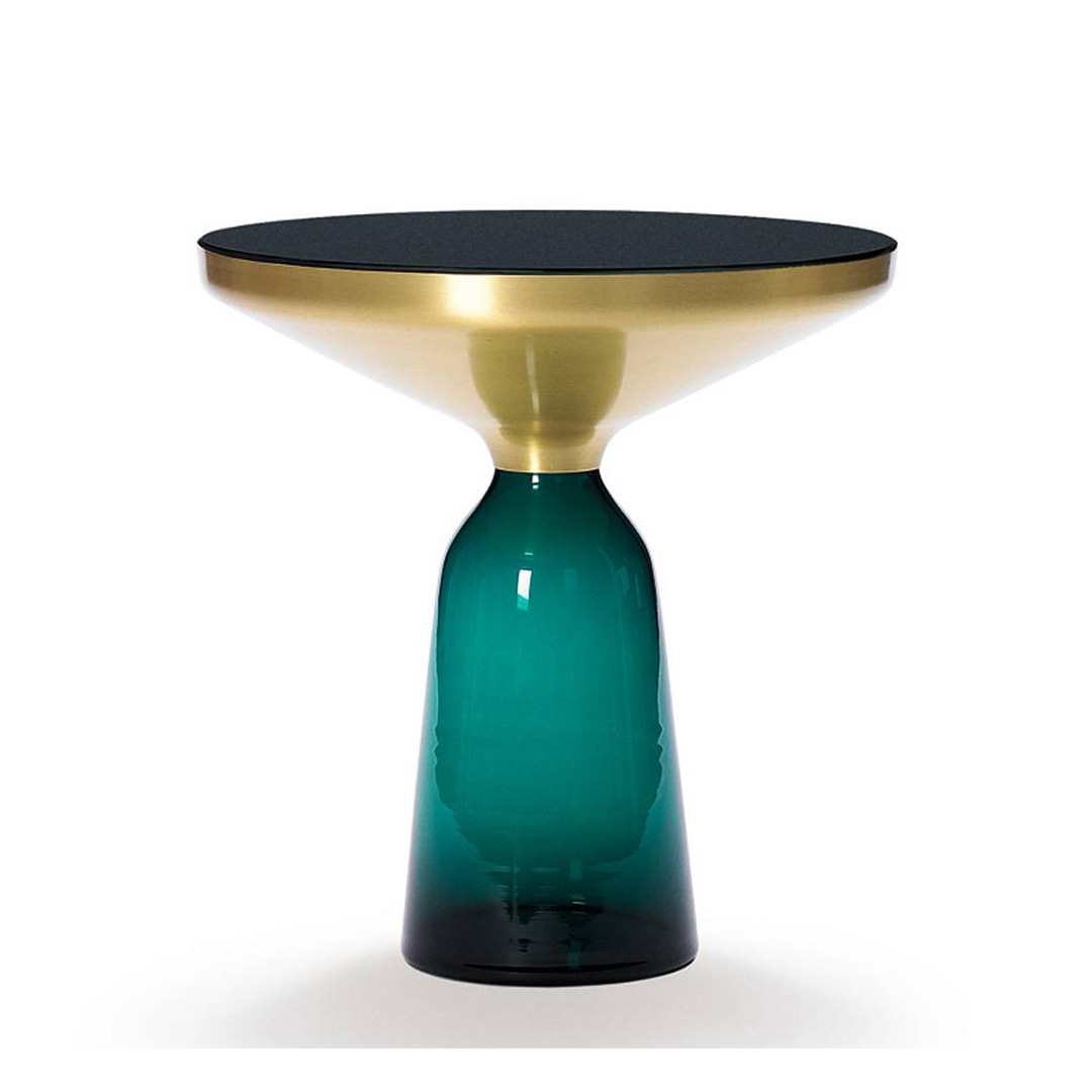 BELL SIDE TABLE(脚カラー:エメラルドグリーン) 真鍮