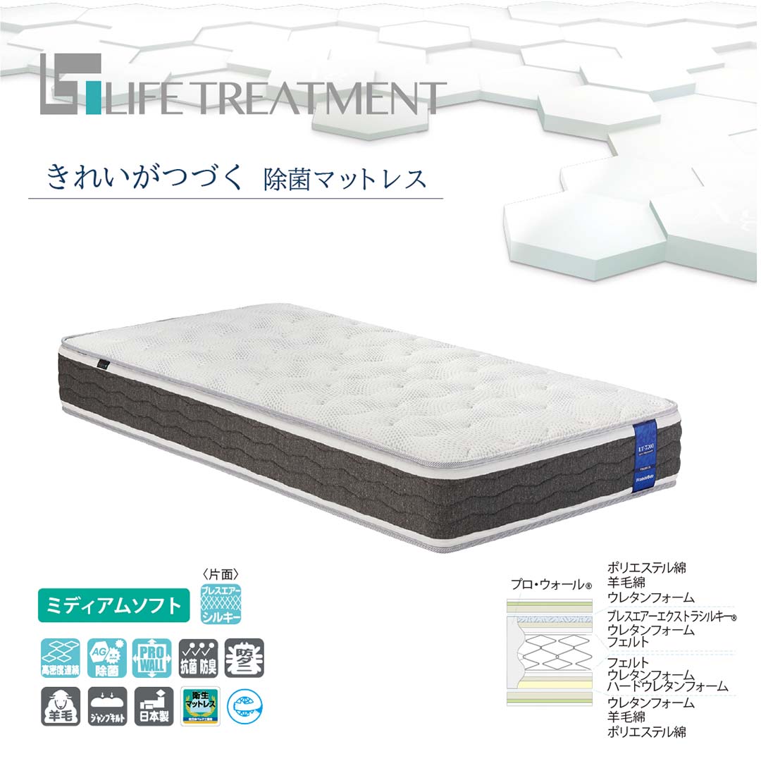 LT7700  PW MON Mソフト マットレス S ホワイト