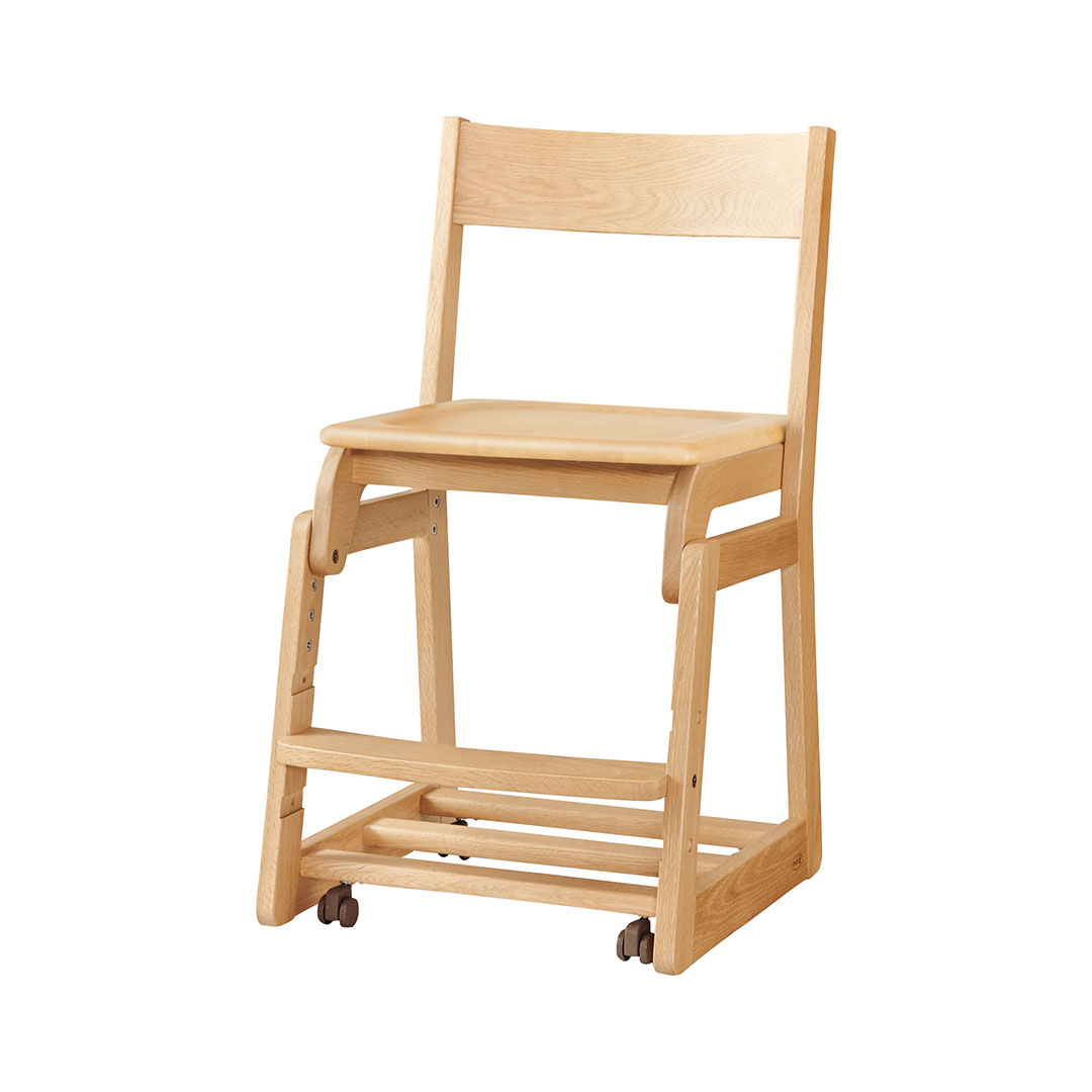 DSC-5304Mデスクチェア 板座 ナチュラルオーク