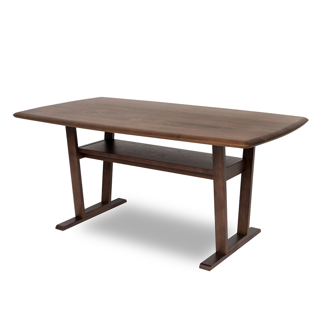 F&B ダイニングテーブル（舟形） ウォ－ルナット