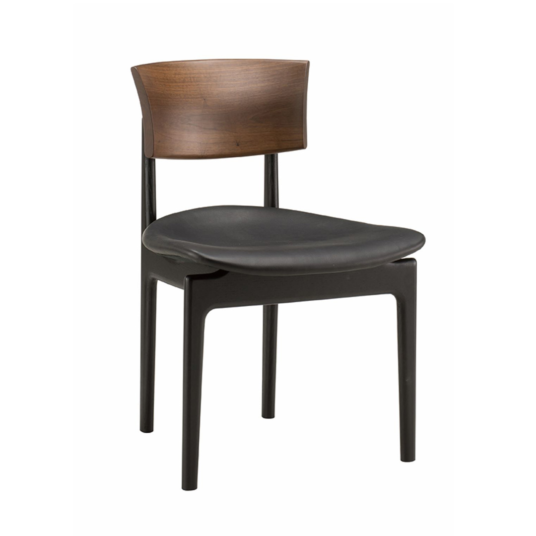 シックサイドチェア ウォールナットWP/オークBP