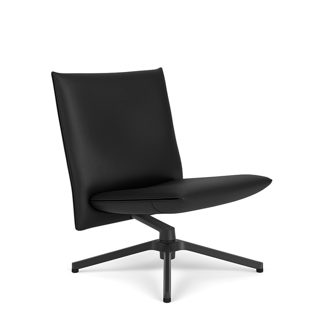 PILOT CHAIR ローバック（脚カラー：チャコール） ヴァロ_BLK