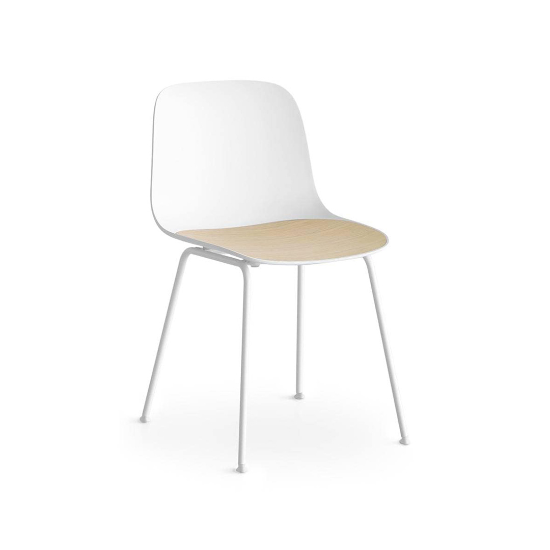 シーラ 4レッグベース（シェル：ホワイト/ベース：ホワイト） ブランチドオーク