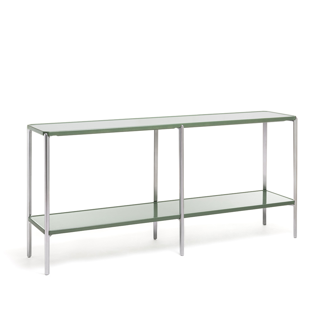 Tambour Concrete 長方形2段2連(脚カラー:ポリッシュ) グリーン