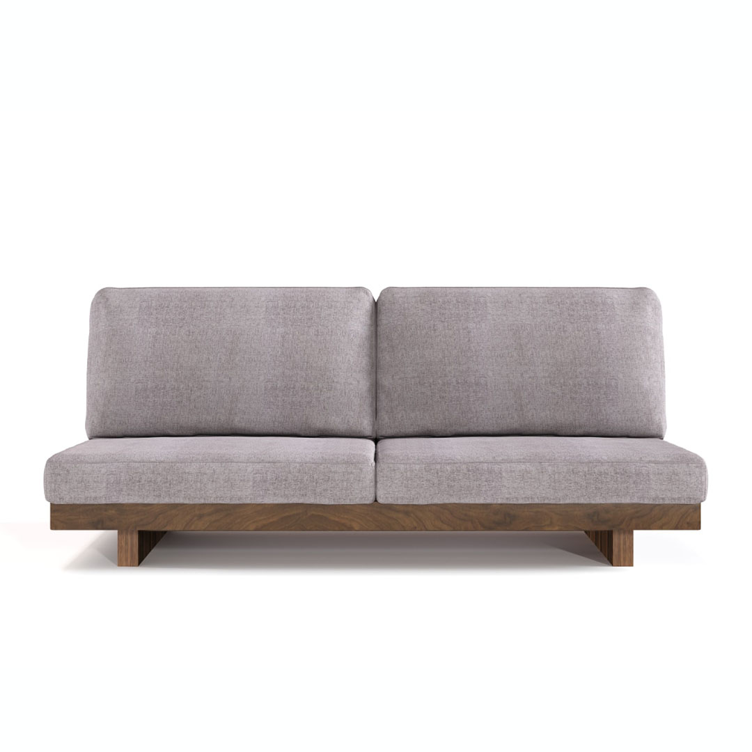 デニッシュソファ 2シーター W160（脚カラー：ウォールナット） RANK3 FLORUS（シルバー）