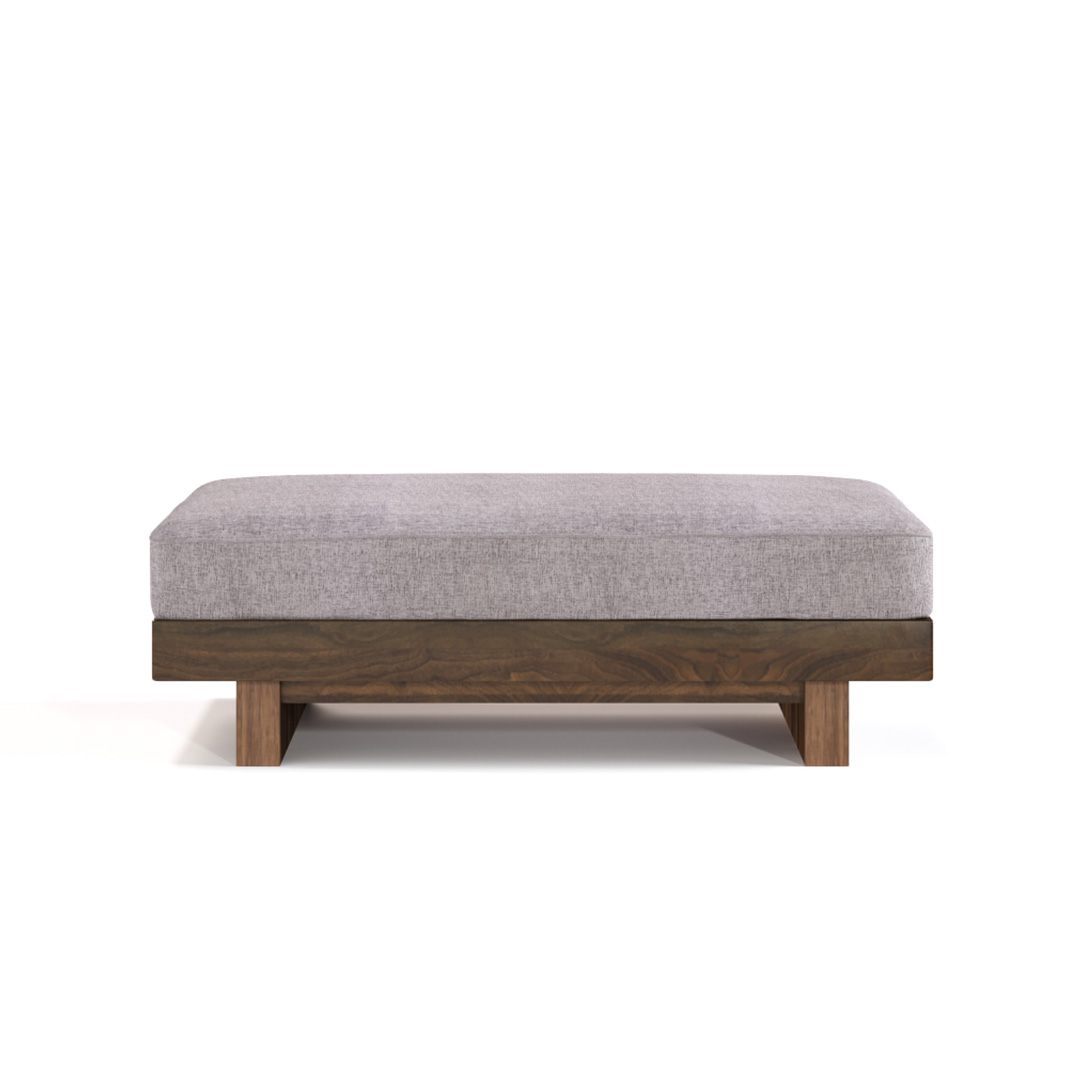 デニッシュソファオットマン 9060（脚カラー：ウォールナット） RANK3 FLORUS（シルバー）