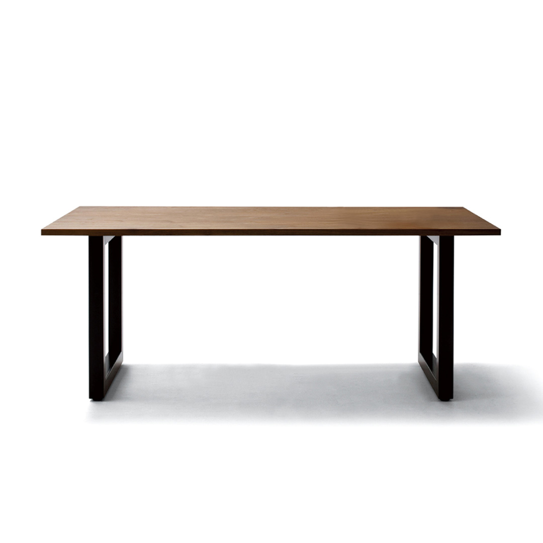 ワイルドウッドダイニングテーブル W160（スチールレッグス） ウォールナット