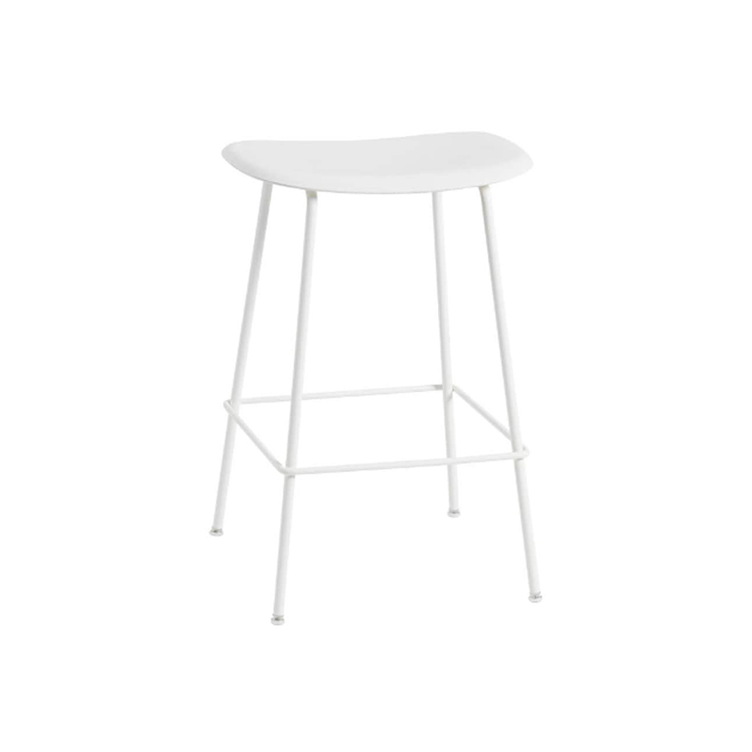 FIBER COUNTER STOOL / TUBE BASE SH65（脚カラー：ホワイト） ホワイト
