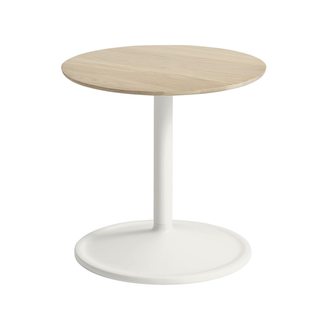SOFT SIDE TABLE /Φ41 H40 (脚カラー：オフホワイト） ソリッドオーク