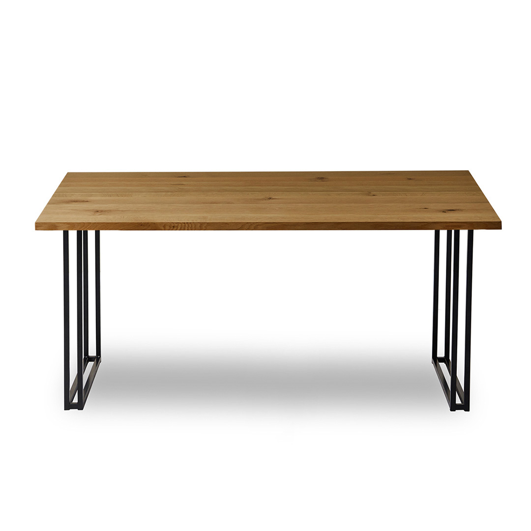 展示品 ❗【北九州·福岡市限定】ダイニングテーブル　木目調　スチール脚 展示品 ❗【北九州·福岡市限定】ダイニングテーブル 木目調