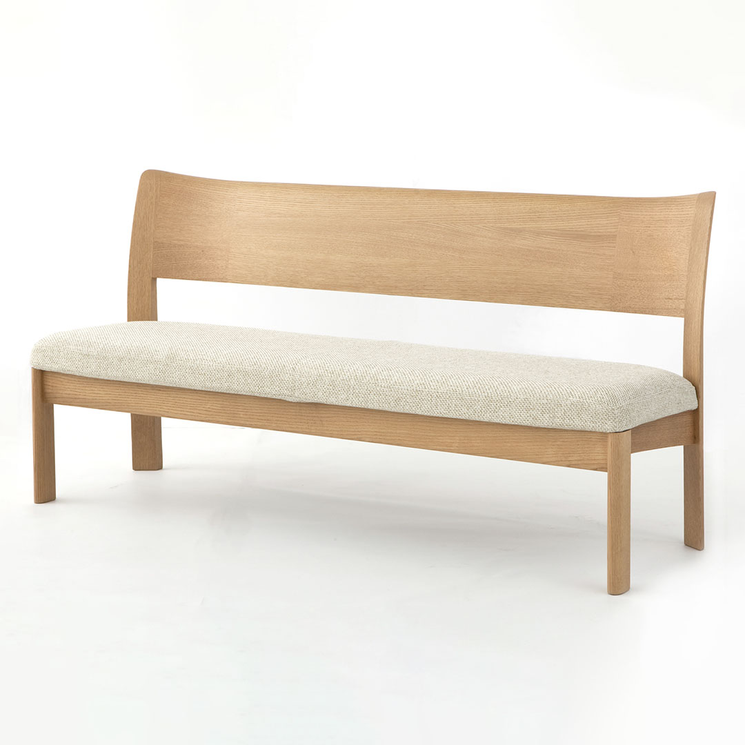 NEWRAPT 背付きベンチ（脚カラー：NC） バトンIB