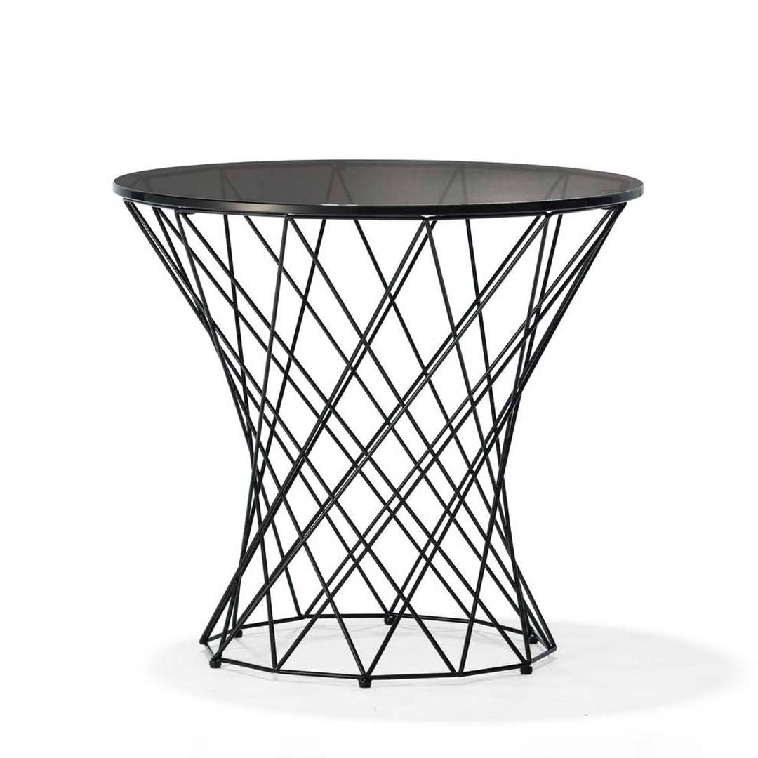 OOTA サイドテーブル(脚カラー:マットブラック) ブラウン