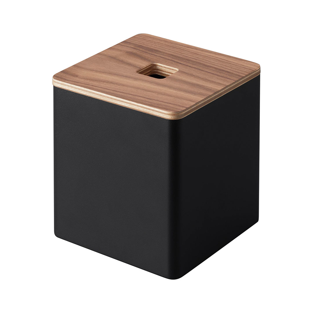 上から出せるティッシュ&トイレットペーパーケース リン ブラウン