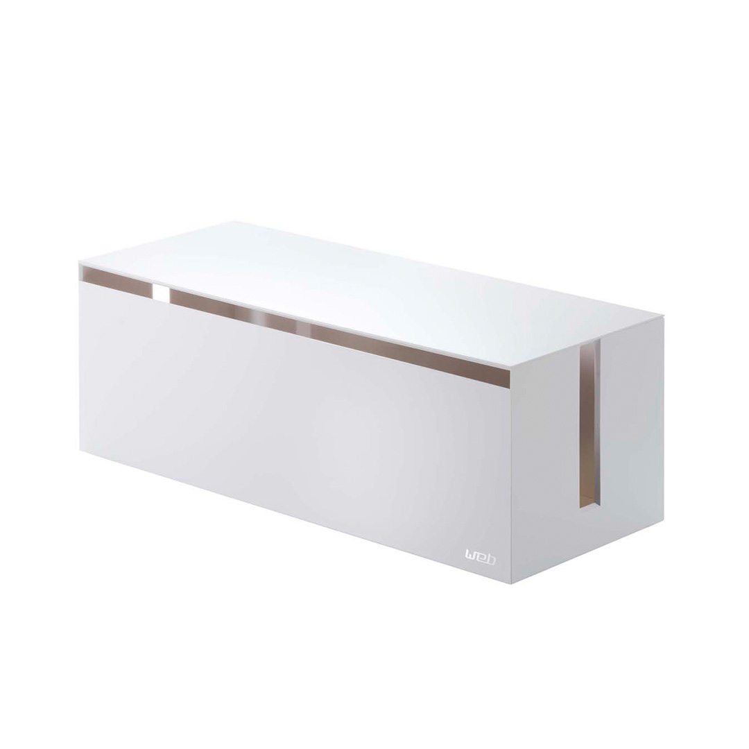 ケーブルボックス ウェブ L ホワイト