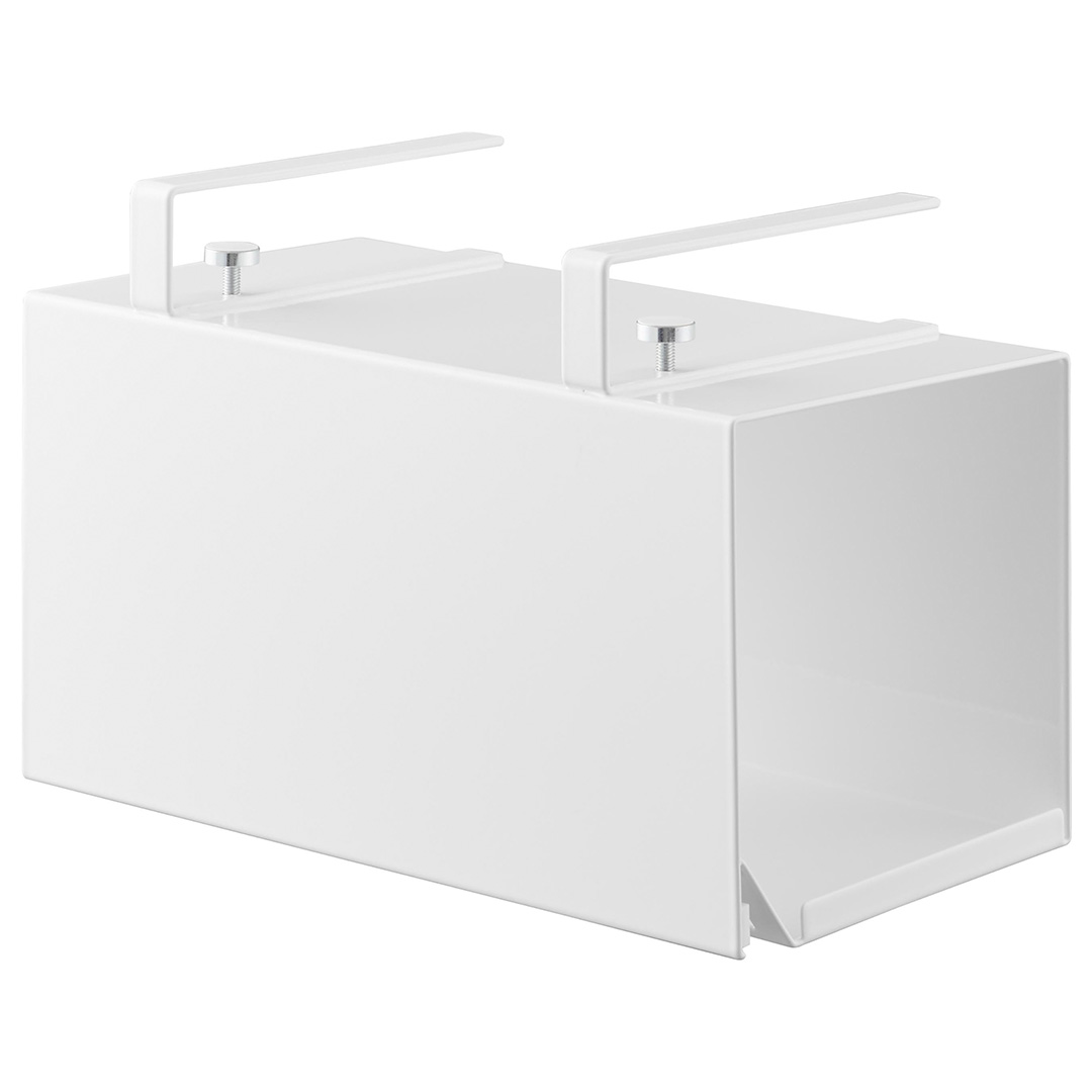 片手でカット戸棚下キッチンペーパーホルダー タワー カバー付き S ホワイト