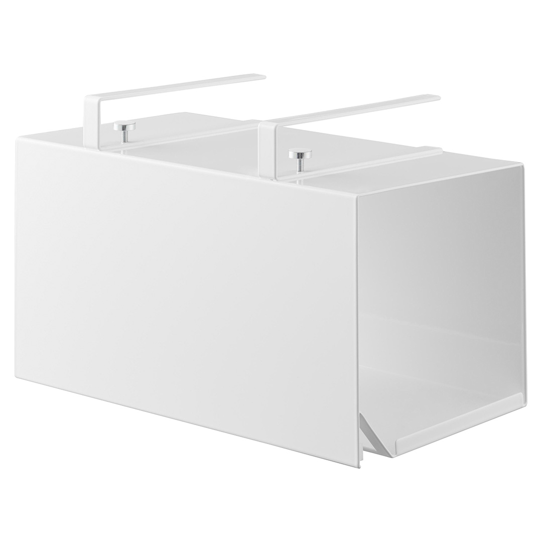 片手でカット戸棚下キッチンペーパーホルダー タワー カバー付き L ホワイト