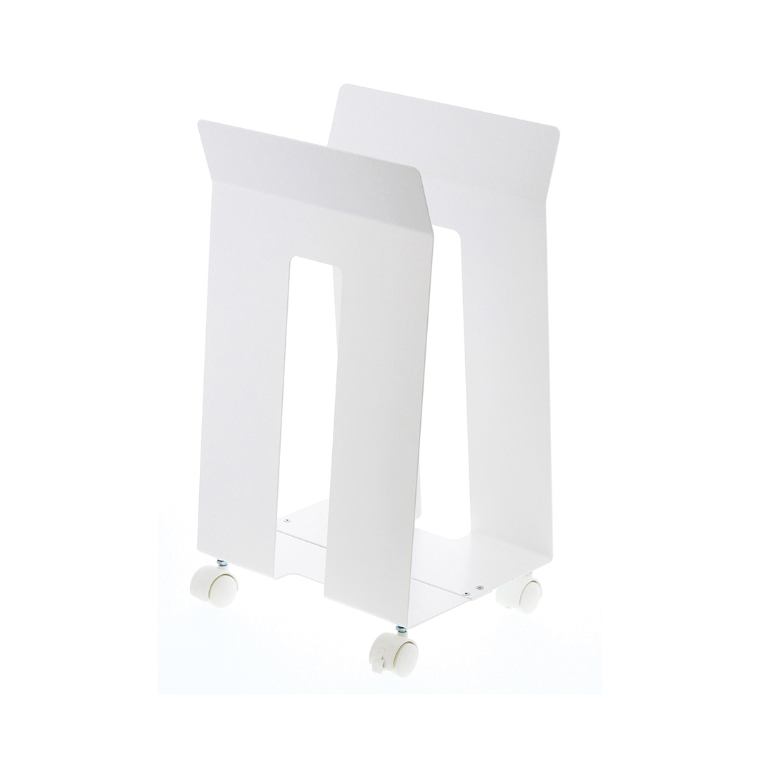 ダンボール＆紙袋ストッカー フレーム ホワイト