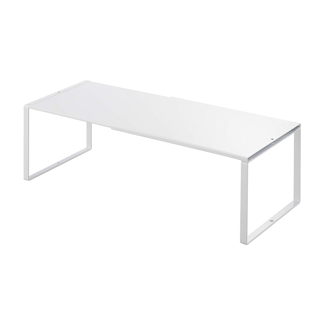 伸縮収納棚 タワー ホワイト