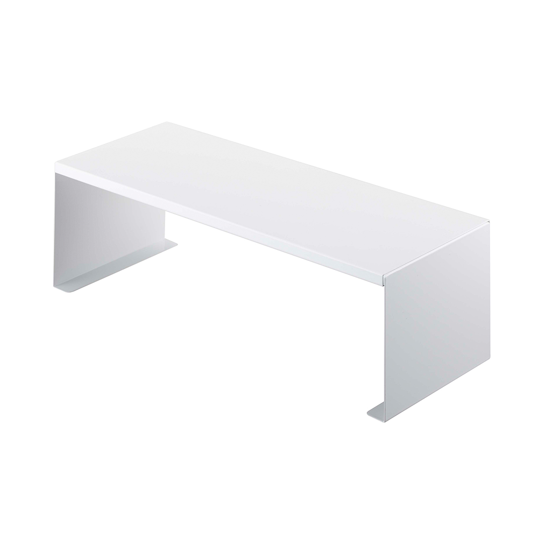 伸縮洗濯機排水口上ラック タワー ホワイト