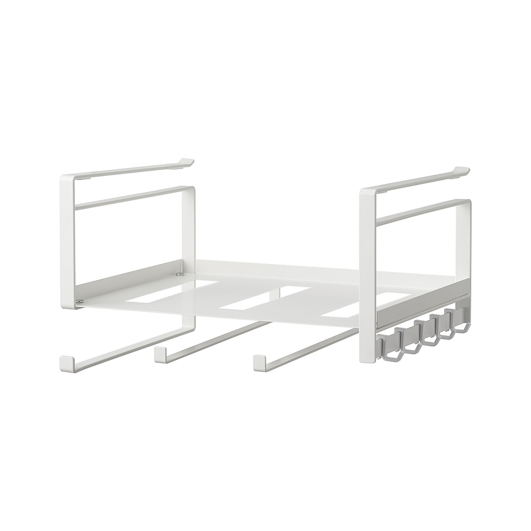 戸棚下多機能ラック プレート ホワイト