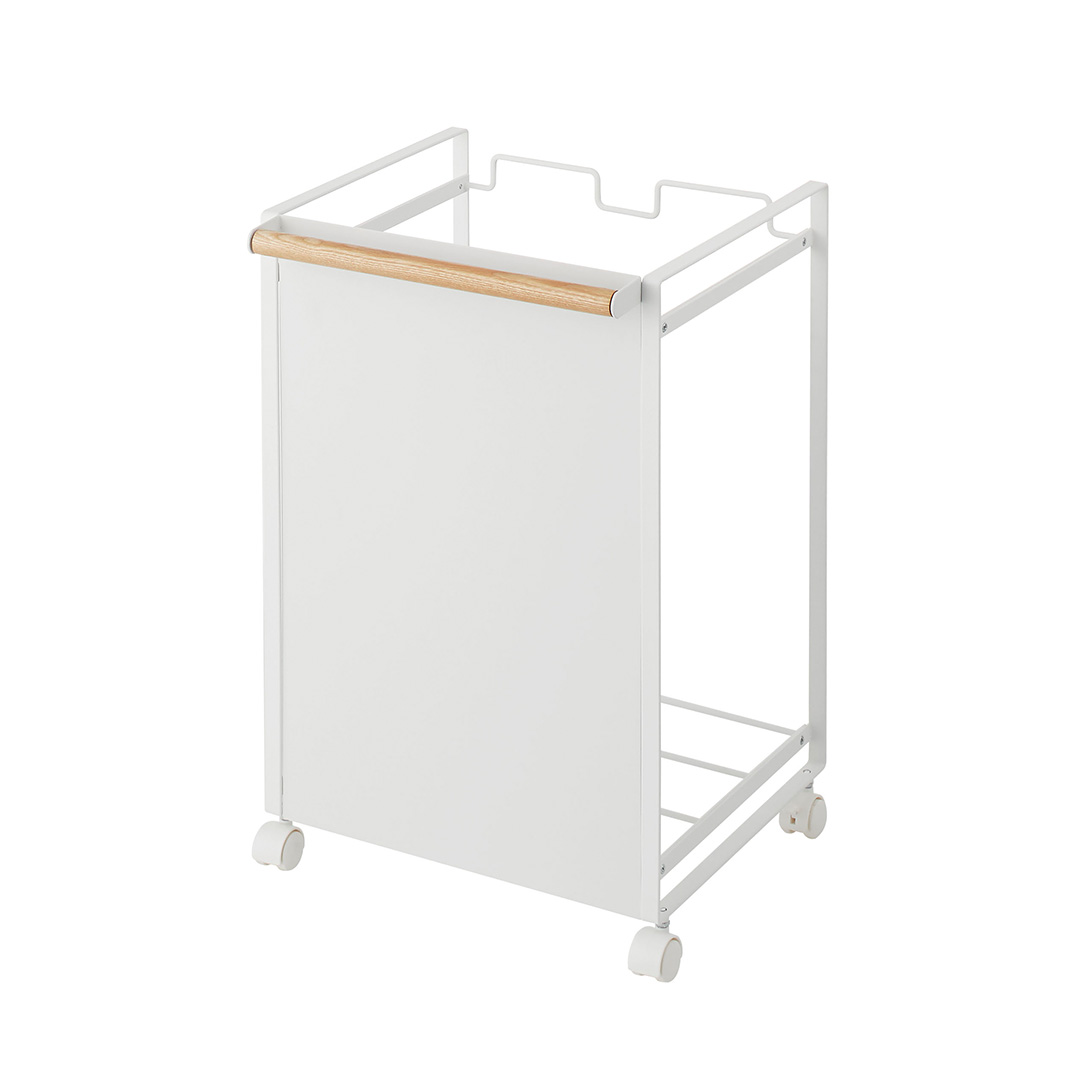 目隠し分別ダストワゴン トスカ 2分別 ホワイト