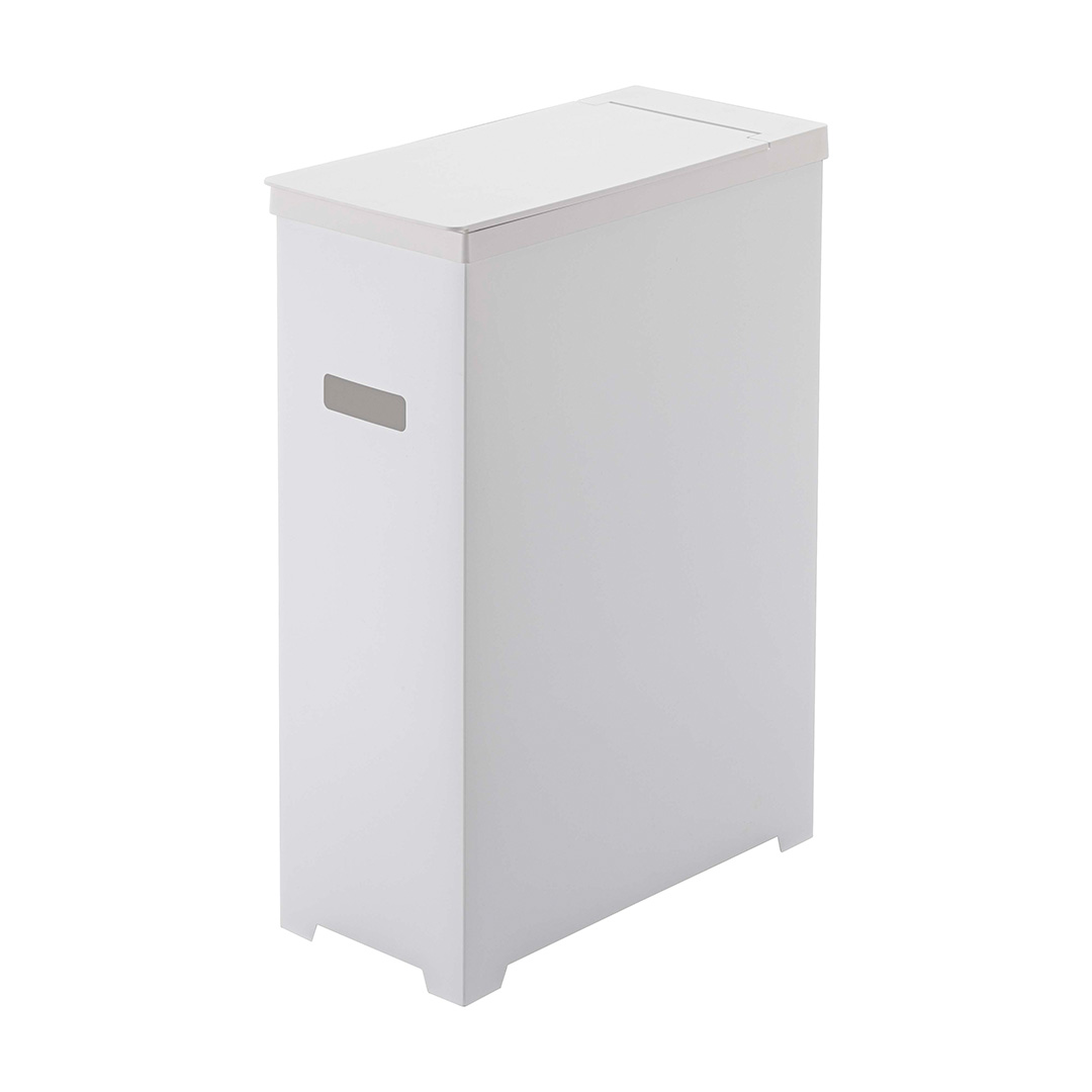 スリム蓋付きゴミ箱 タワー ホワイト