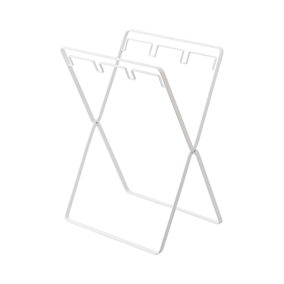 レジ袋3連＆45Lゴミ袋スタンド タワー ホワイト