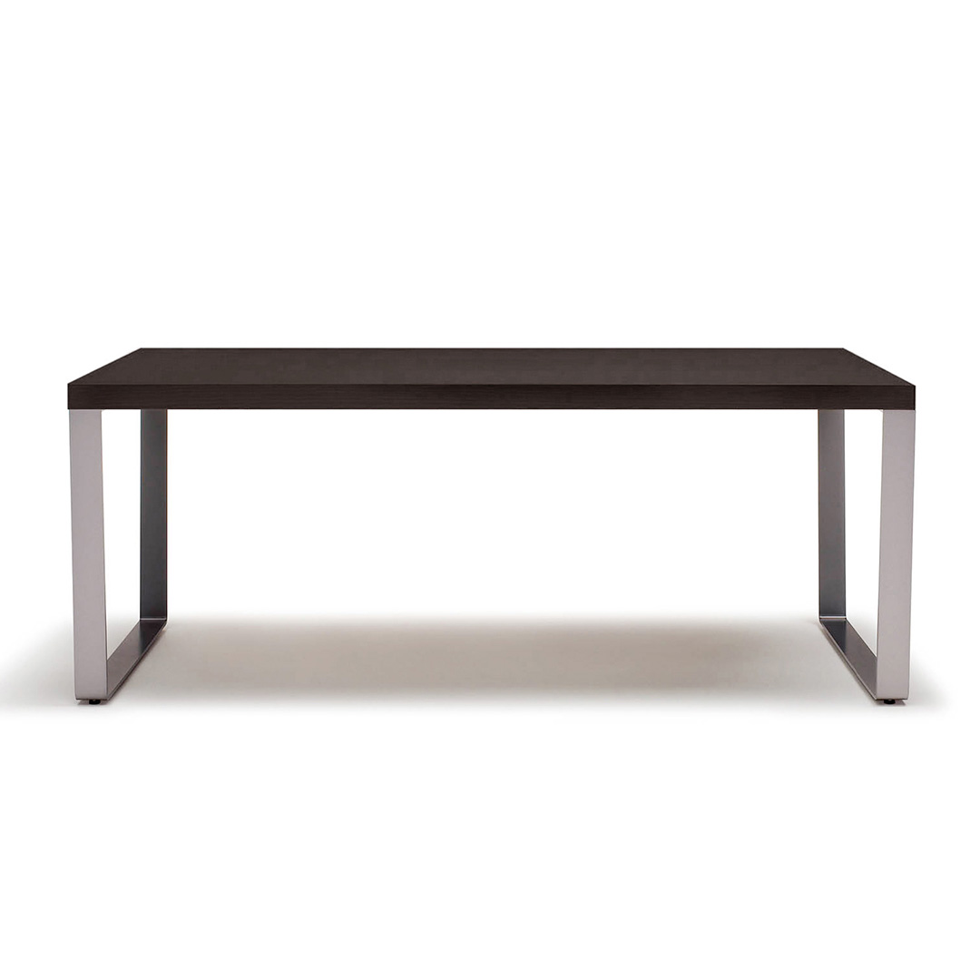 105N テーブル W180(脚カラー:シルバー) D-4(アンバーブラック)