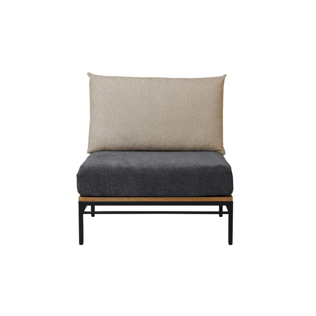 Karla sofa 1seater ダークグレー_ベージュ