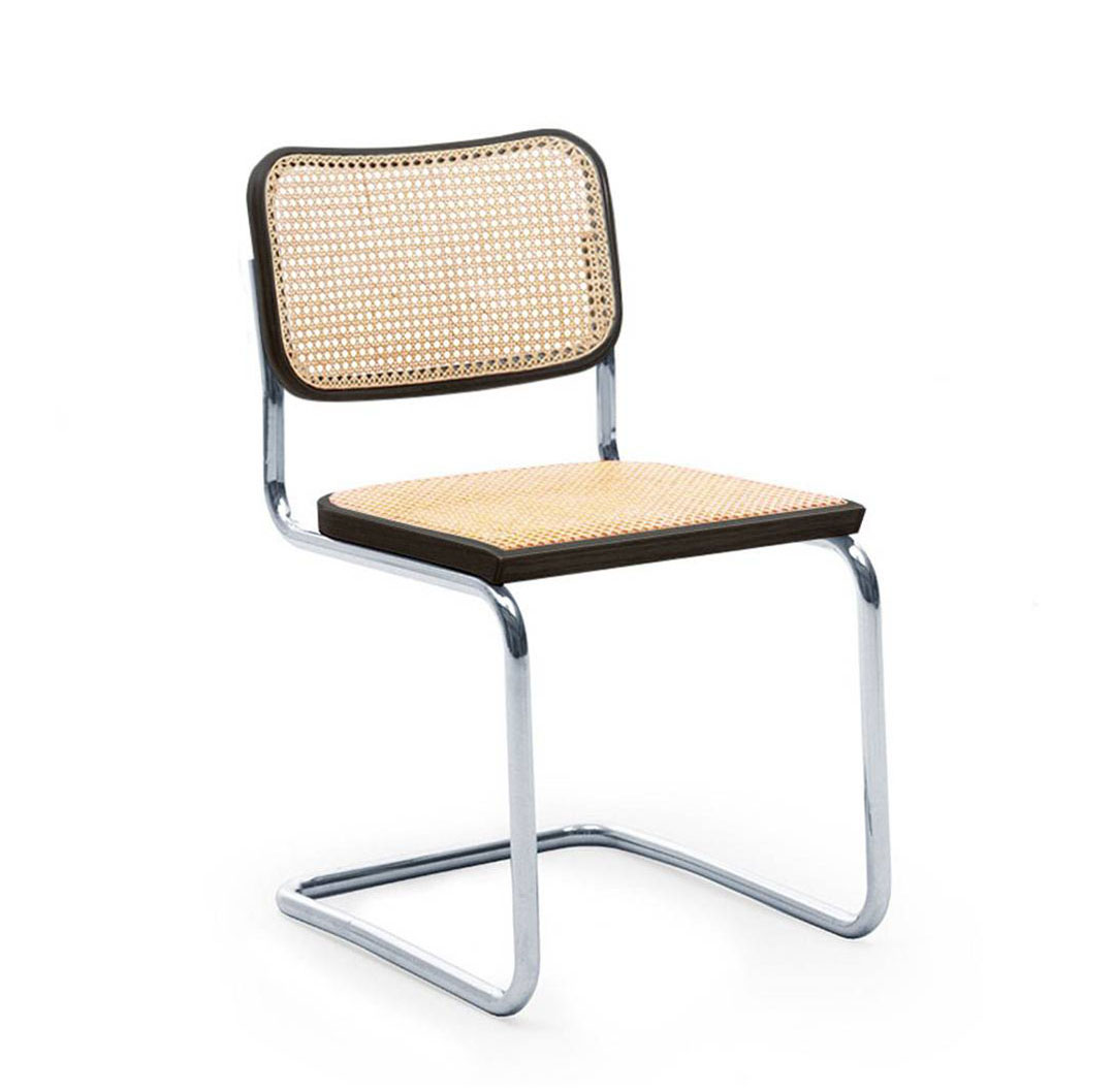 CESCA CHAIR アームレスチェア 籐張り ブラックビーチ