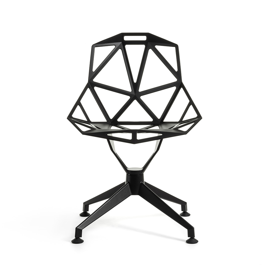 Chair_One 4star 固定 ブラック