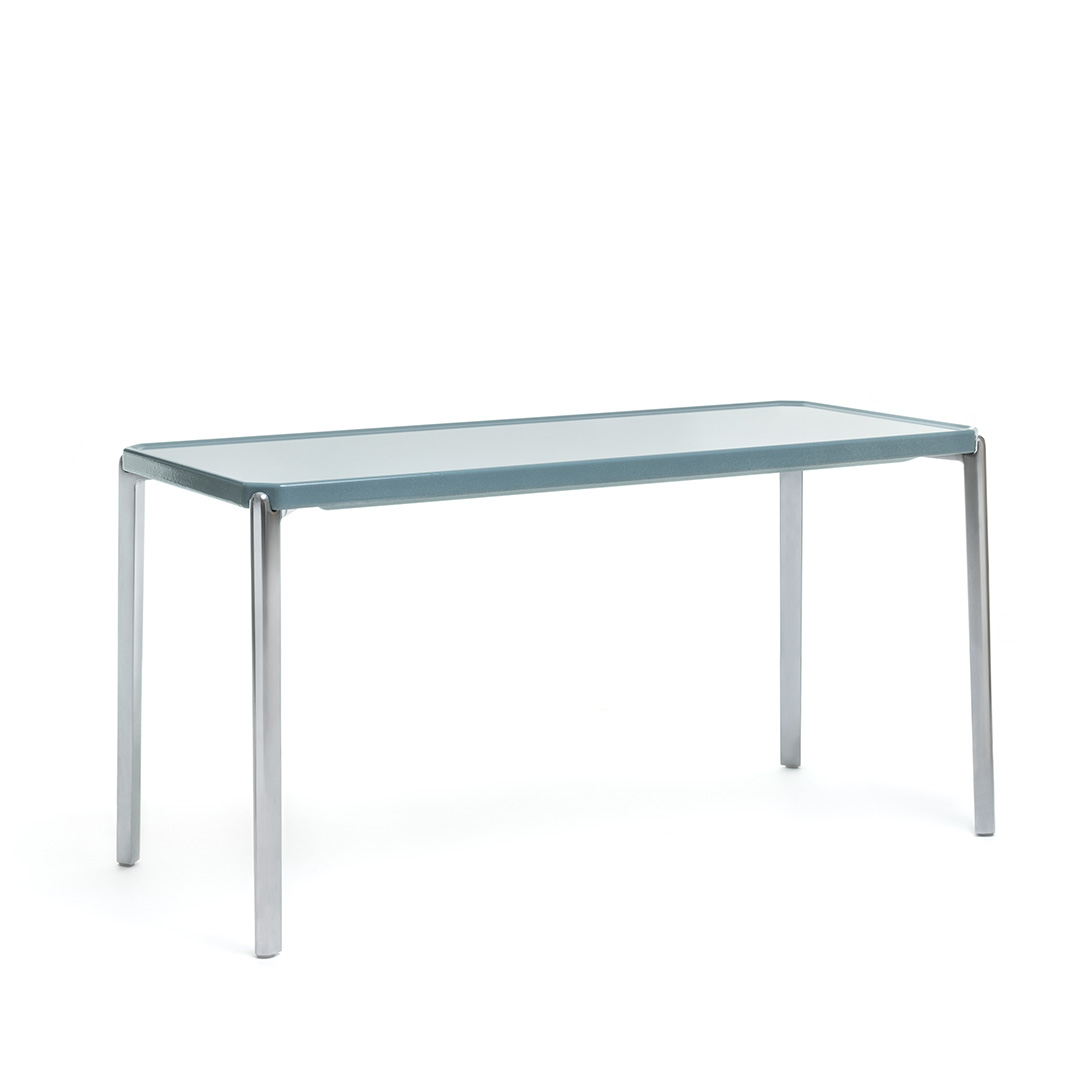 Tambour Concrete 長方形(脚カラー:ポリッシュ) ライトブルー