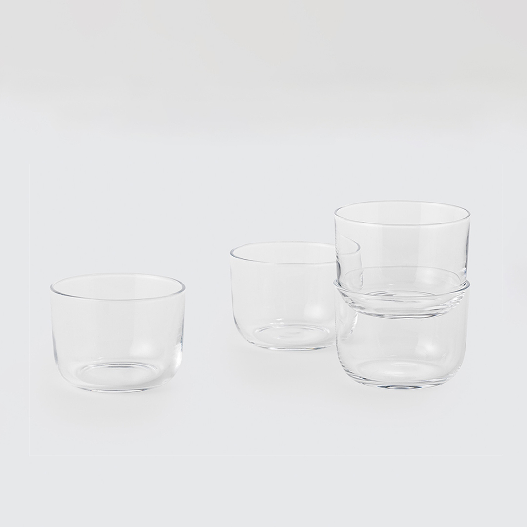 CORKY GLASSES SET OF 4（low） クリア