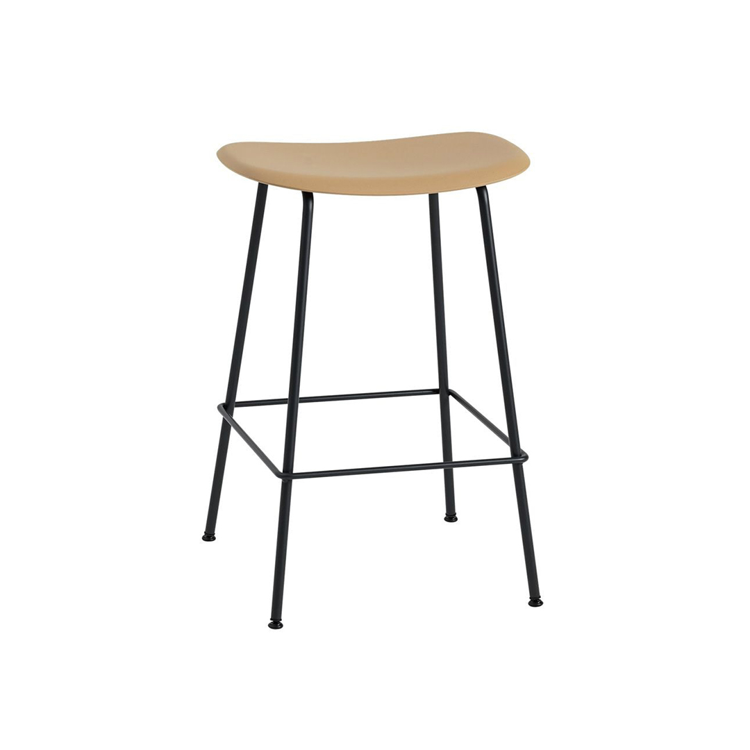FIBER COUNTER STOOL / TUBE BASE SH65（脚カラー：ブラック） オークル