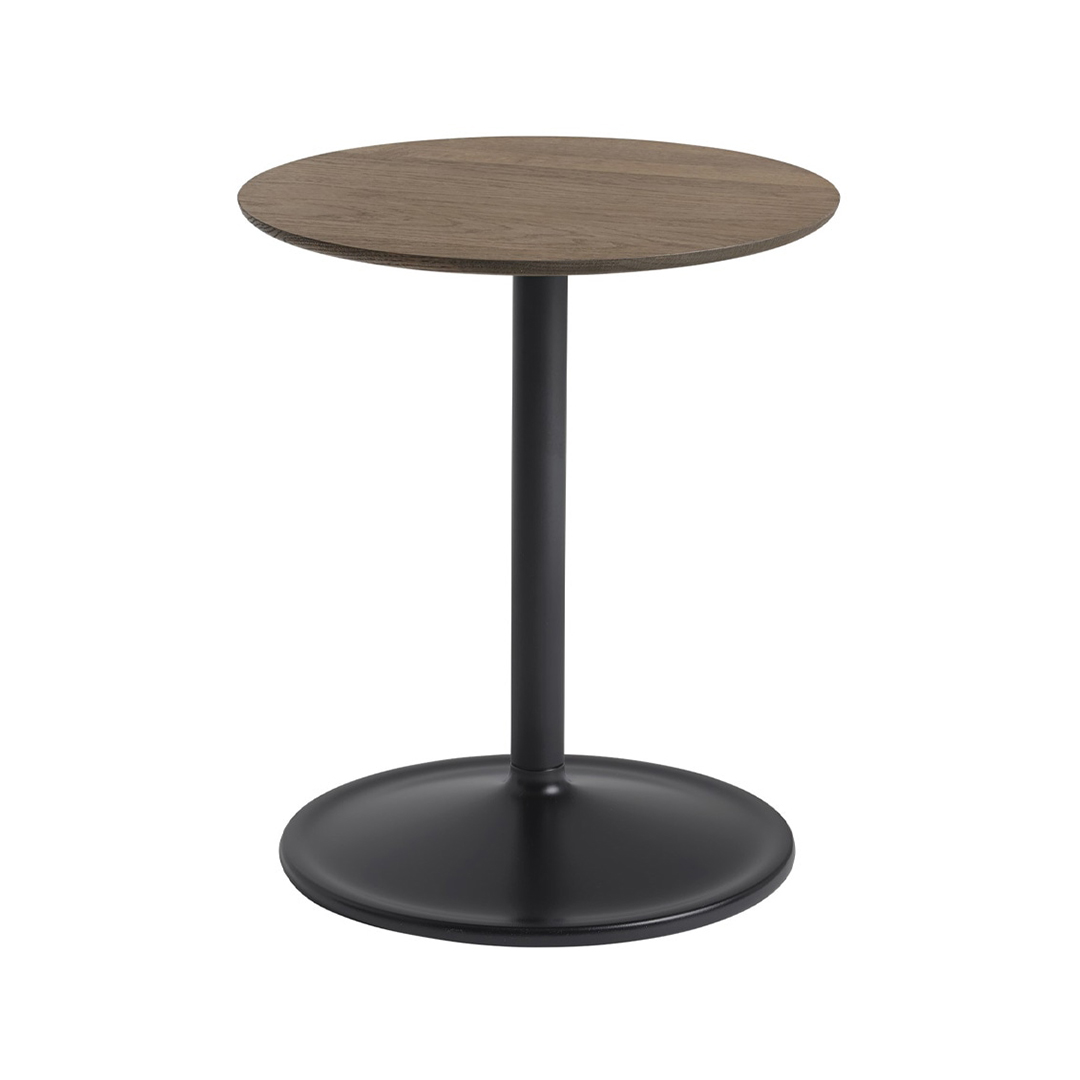 SOFT SIDE TABLE /Φ41 H48 (脚カラー:ブラック) ソリッドスモークオーク
