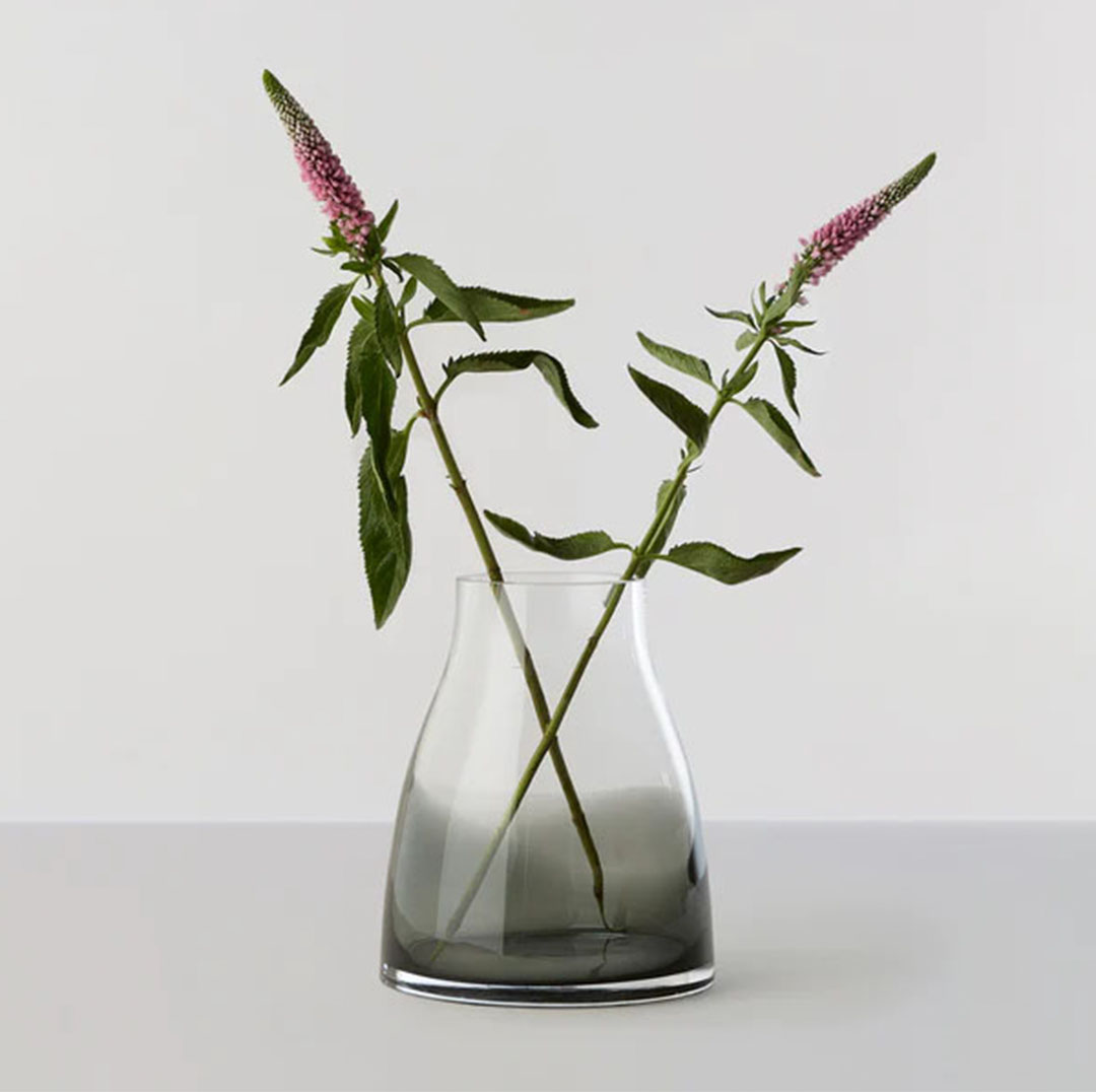 Flower vase No.2 Smoked grey