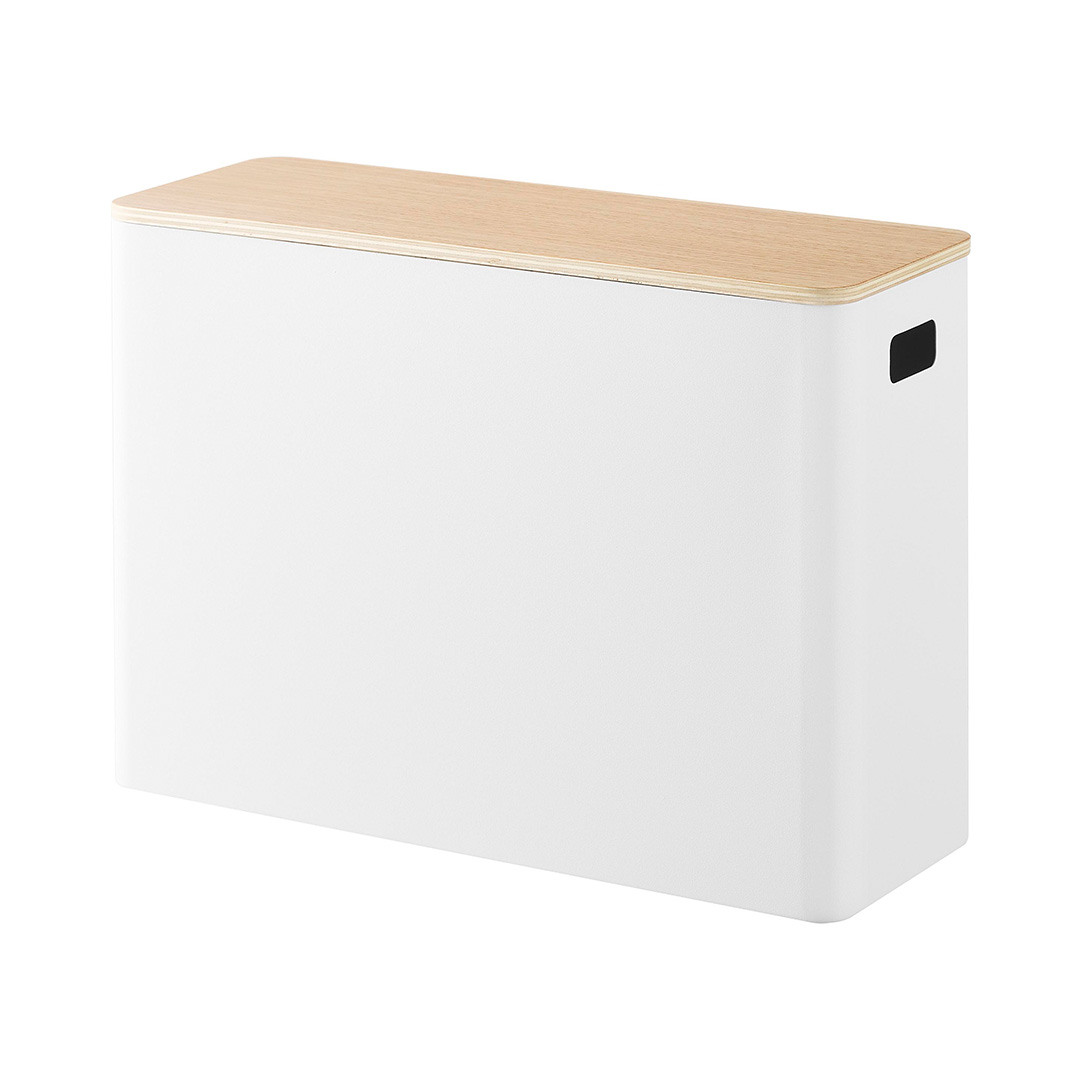 蓋付きトイレ用品収納 リン ナチュラル