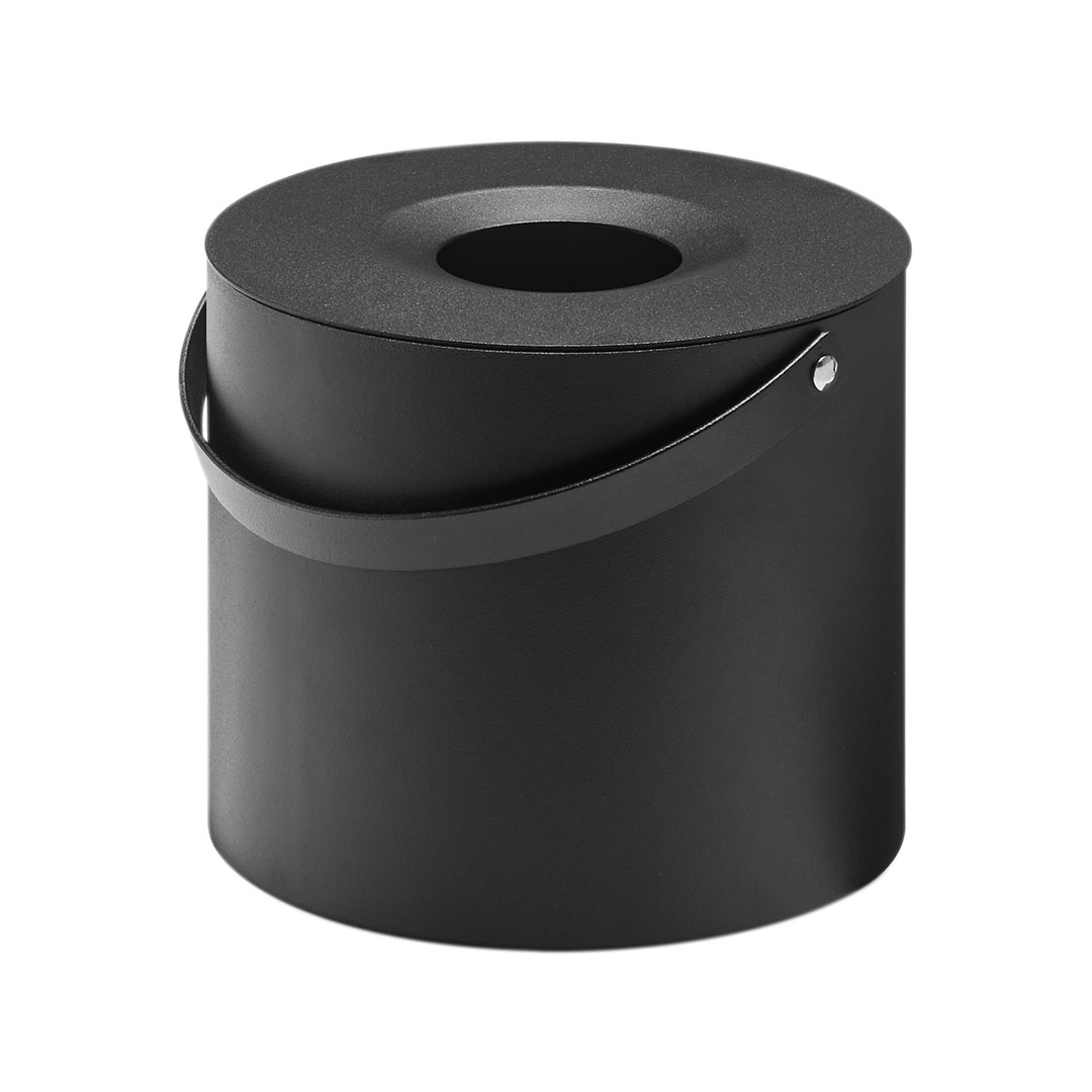 ハンドル付きティッシュケース タワー ブラック