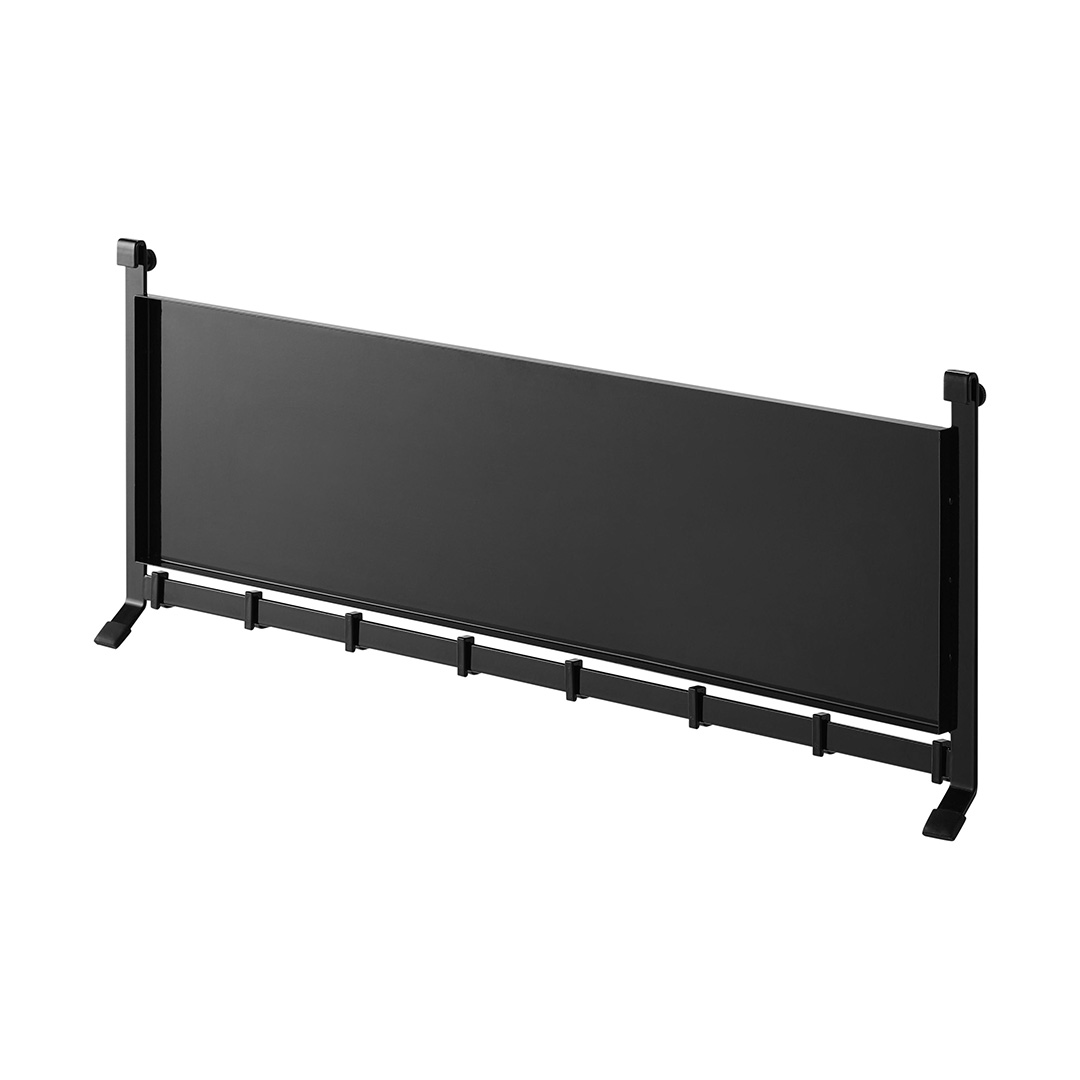 レンジフードスチールパネル&フック タワー ブラック