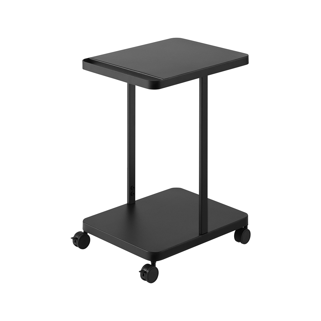 ランドセル収納ラック タワー キャスター付き 2段 ブラック