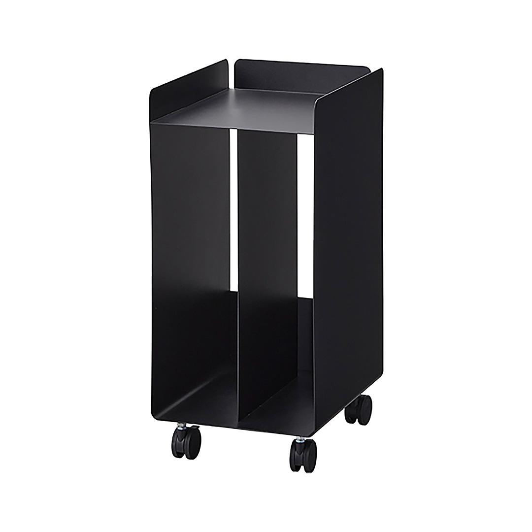 ピアノ下楽譜収納ワゴン タワー ブラック