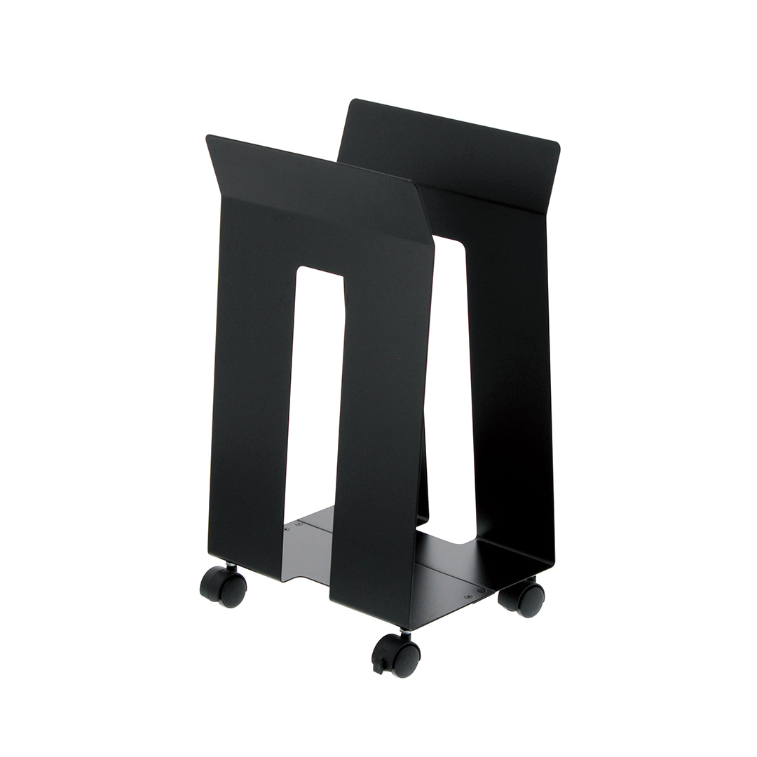 ダンボール&紙袋ストッカー フレーム ブラック