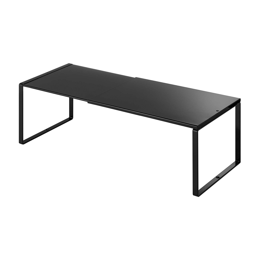 伸縮収納棚 タワー ブラック