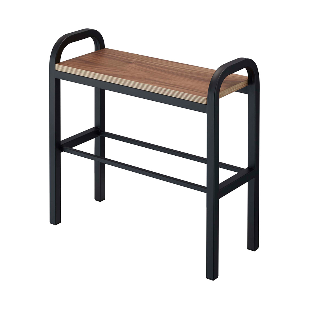 立ちやすいベンチシューズラック タワー ブラック