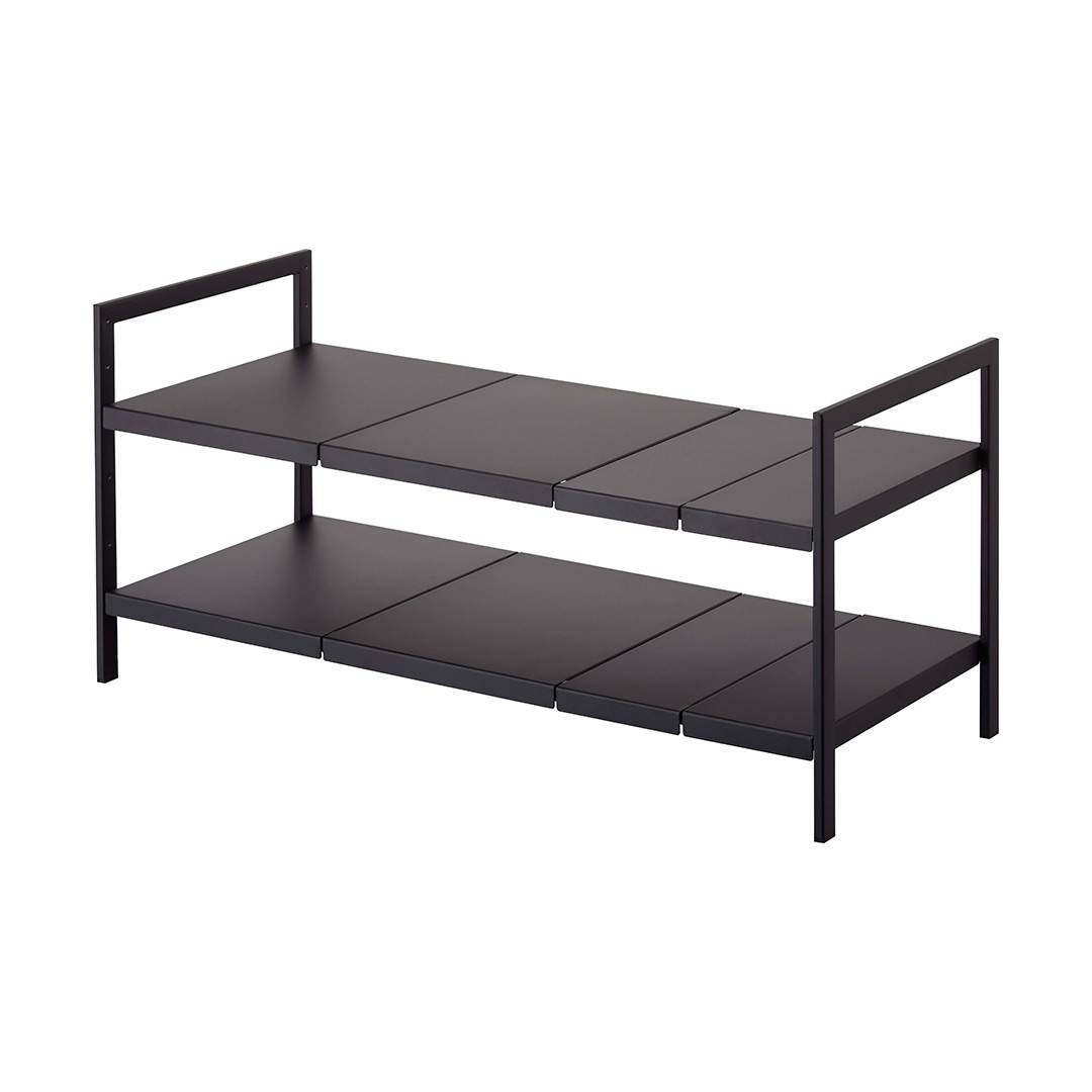 伸縮シンク下ラック 2段 タワー D30 ブラック