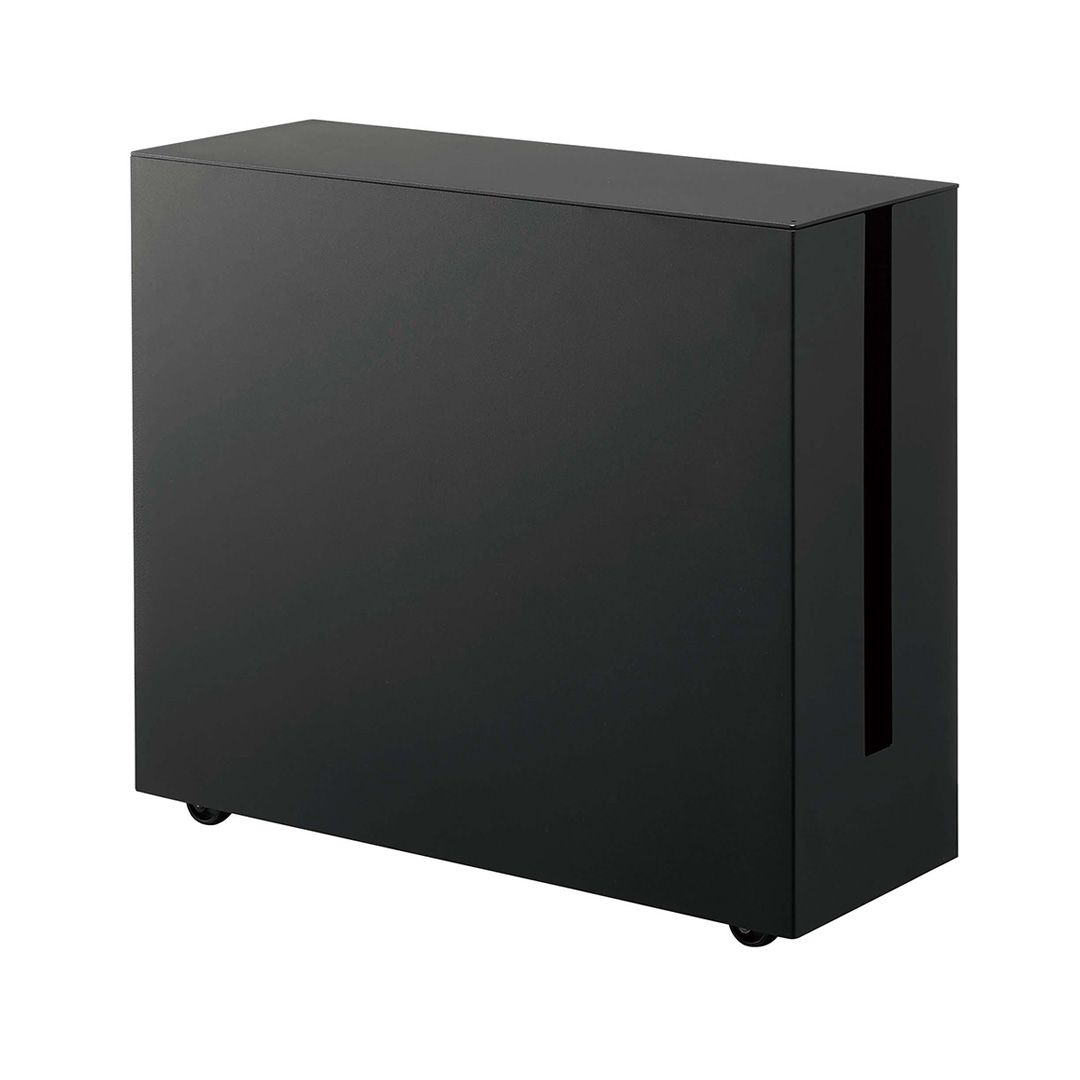 キャスター付きケーブル収納ラック タワー ブラック