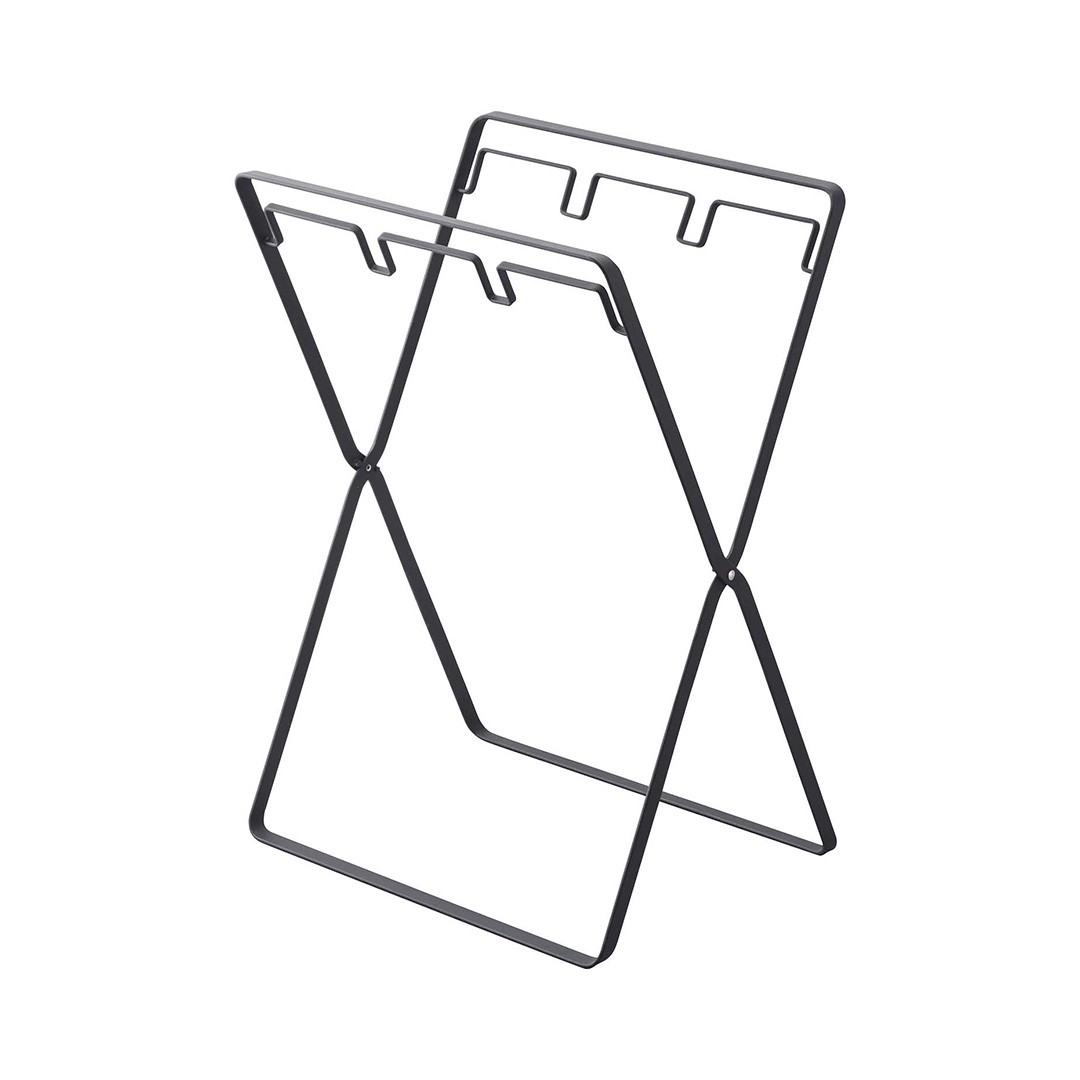 レジ袋3連＆45Lゴミ袋スタンド タワー ブラック