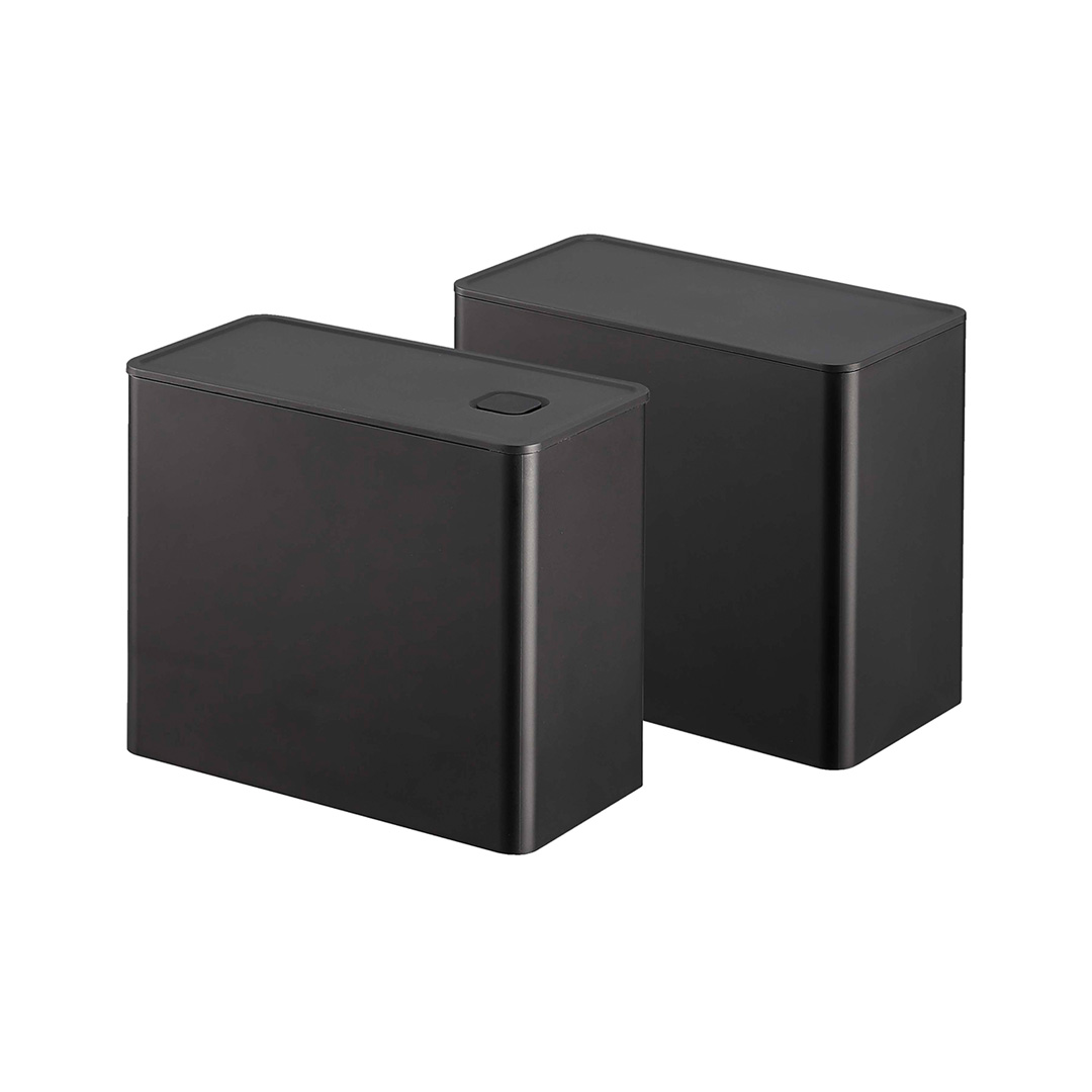 バルブ付き密閉コーヒーキャニスター＆フィルター収納ケース タワー ブラック