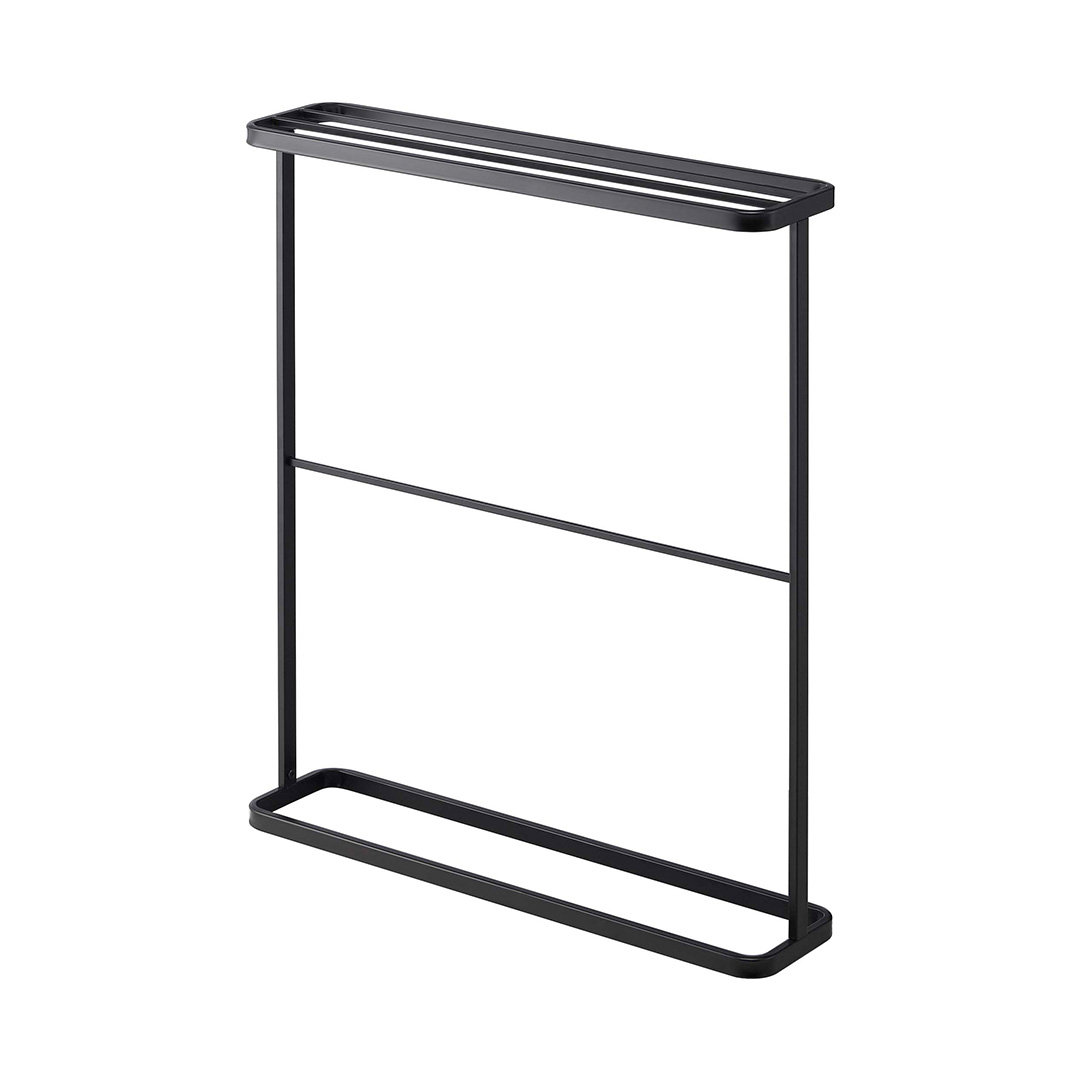 バスタオルハンガー タワー ブラック